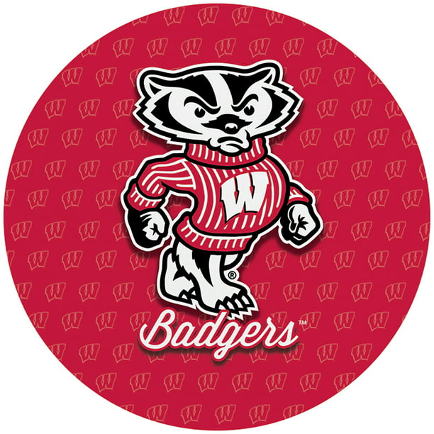 University of Wisconsin Badgers Logo 4 x 4 Absorbent Ceramic Coasters Pack of 4 